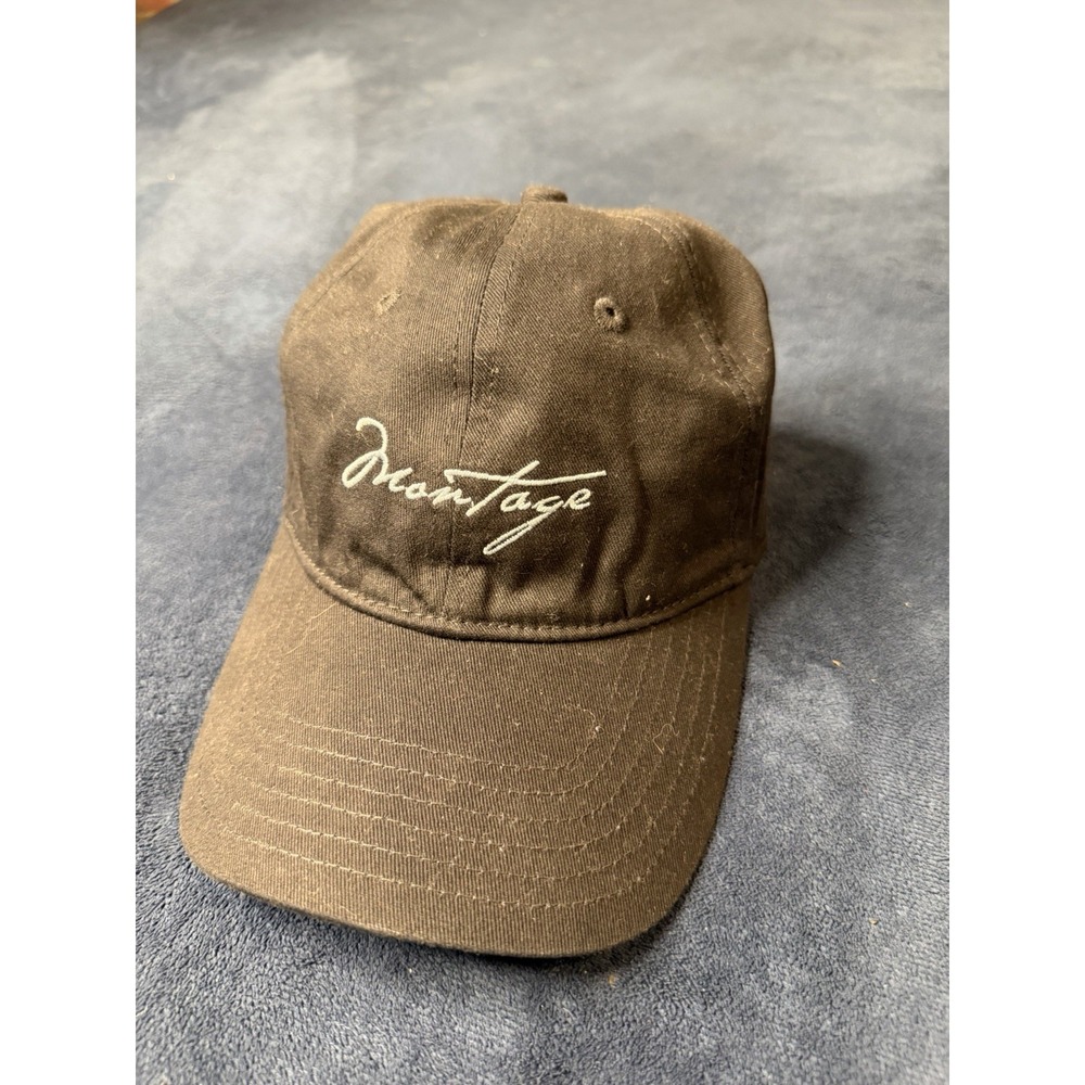 Montage Laguna Beach Black Baseball Hat Cap Casual Outdoors Lightweight